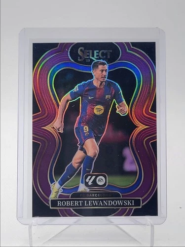 Robert Lewandowski 2025 Panini Select Violet Prizm /125
