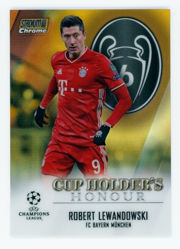 Robert Lewandowski 2020 Topps Stadium Club Chrome Gold Refractor /50