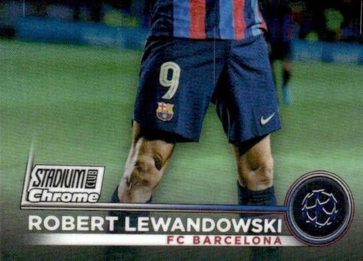 Robert Lewandowski 2022 Topps Stadium Club Chrome UEFA 99
