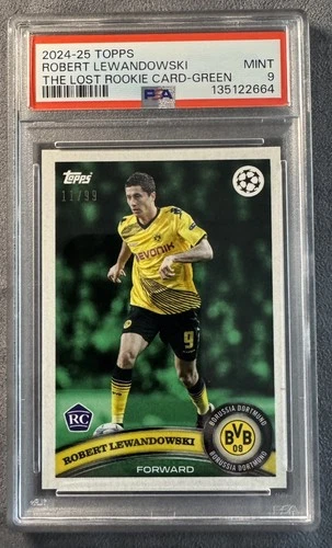 Robert Lewandowski 2024 Topps The Lost Rookie Cards Green /99