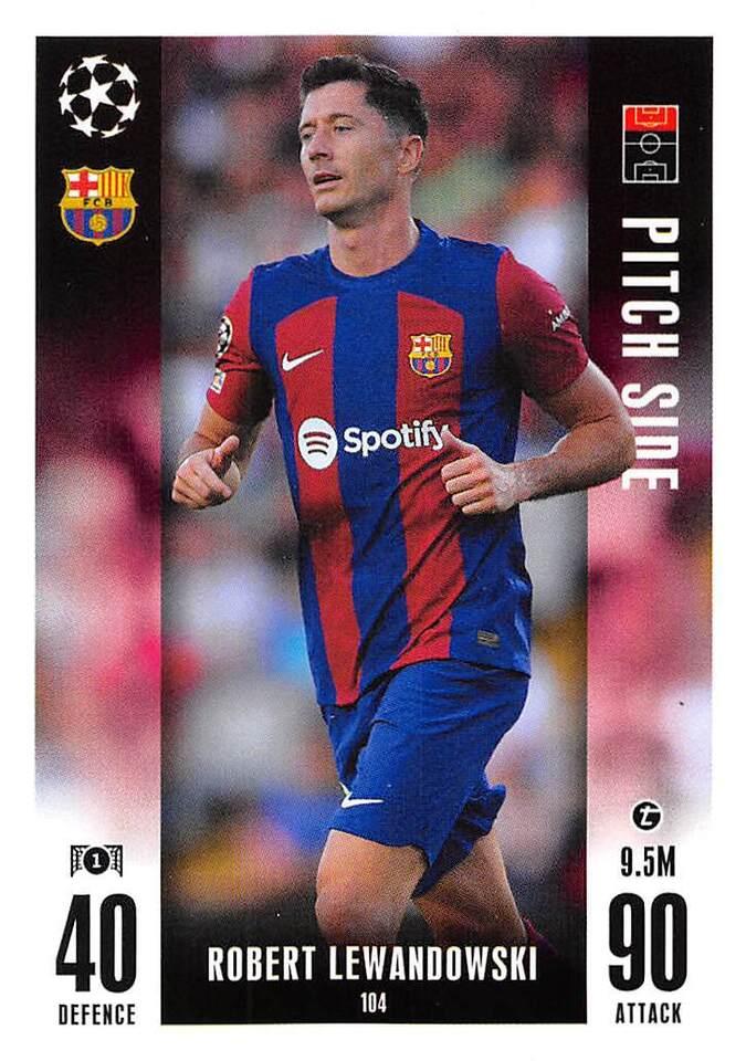 Robert Lewandowski 2023 Topps Match Attax UEFA Club Competitions Extra