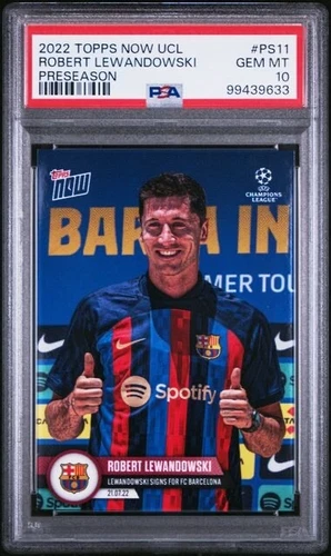 Robert Lewandowski 2022 Topps Now UCL