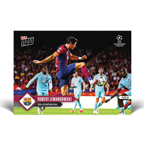 Robert Lewandowski 2023 Topps Now UEFA 11
