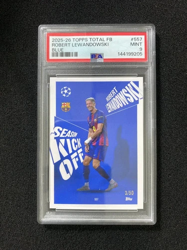Robert Lewandowski 2025 Topps Total Blue /50