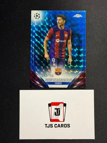 Robert Lewandowski 2023 Topps UCC Chrome Blue Geometric /150