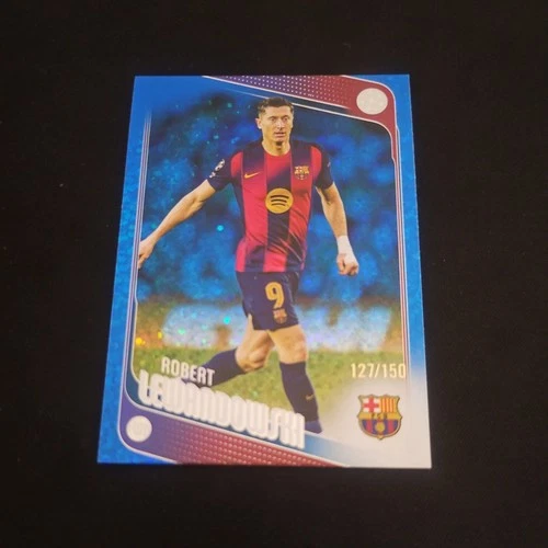 Robert Lewandowski 2025 Topps UCC Flagship Blue Sparkle /150