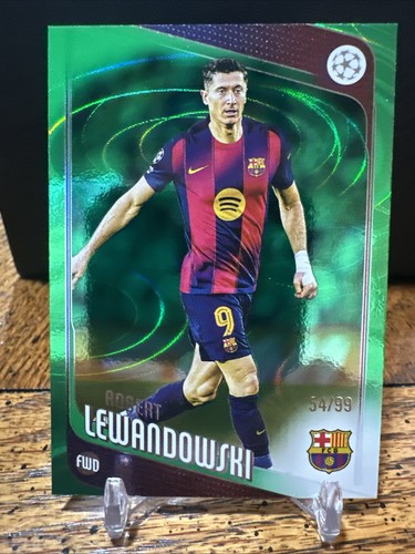 Robert Lewandowski 2025 Topps UCC Flagship Green Foil /99