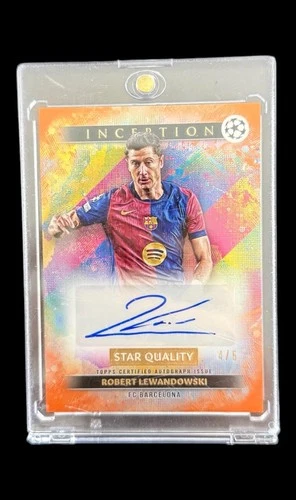 Robert Lewandowski 2024 Topps UCC Inception Orange /5