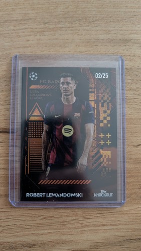 Robert Lewandowski 2025 Topps UCC Knockout Orange /25