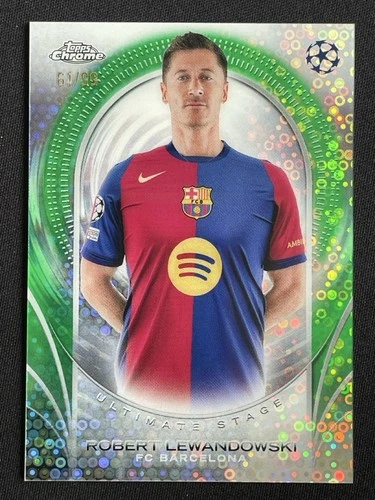 Robert Lewandowski 2024 Topps UCC Ultimate Stage Green /99