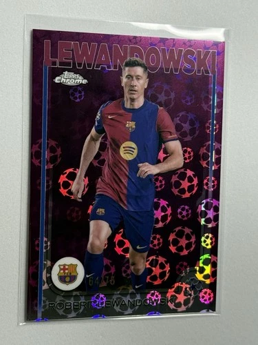 Robert Lewandowski 2024 Topps UCL Chrome /75
