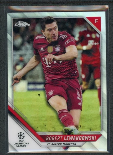 Robert Lewandowski 2022 Topps UEFA Champions League Refractor