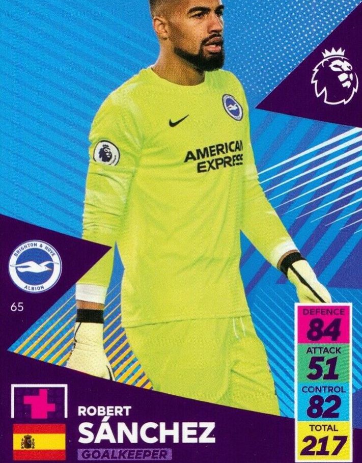Robert Sanchez 2021 Panini Adrenalyn XL Premier League