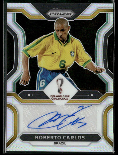 Roberto Carlos 2022 Panini Prizm FIFA World Cup Silver Prizm /25