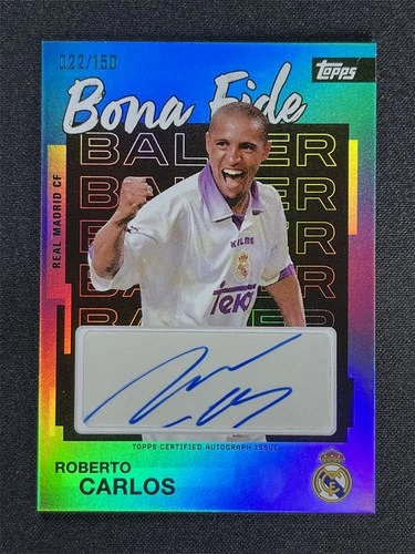 Roberto Carlos 2026 Topps Real Madrid Team Set Blue /150