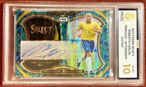 Roberto Carlos 2024 Panini Select FIFA Peacock