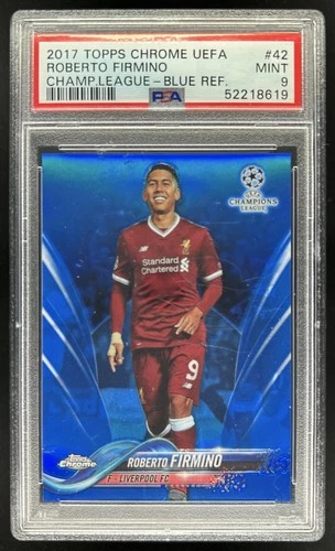 Roberto Firmino 2017 Topps Chrome Blue Refractor /150