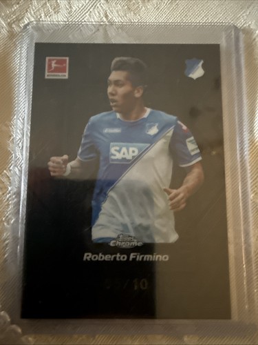 Roberto Firmino 2025 Topps Chrome Shadow Etch Black /10