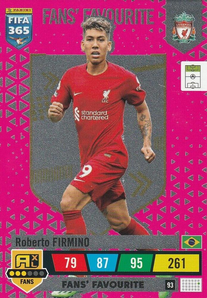 Roberto Firmino 2023 Panini Adrenalyn XL FIFA 365
