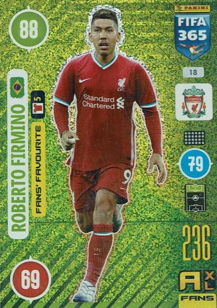 Roberto Firmino 2021 Panini Adrenalyn XL FIFA 365