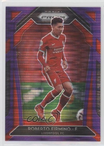 Roberto Firmino 2020 Panini Prizm Premier League Purple Pulsar