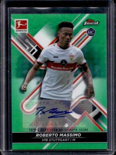 Roberto Massimo 2021 Topps Finest Green Refractor /50
