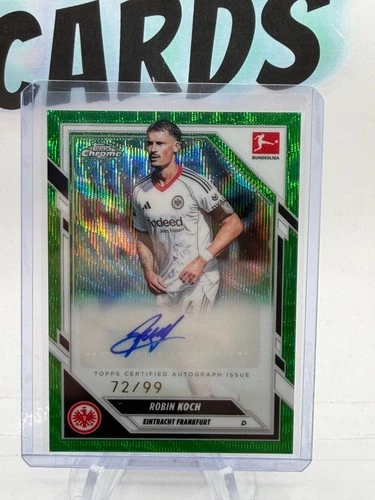 Robin Koch 2025 Topps Bundesliga Chrome Green Wave /99
