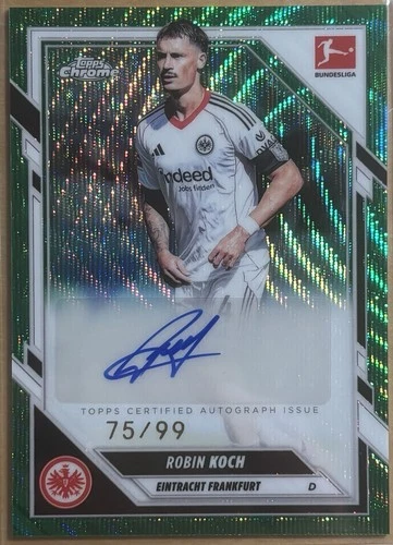 Robin Koch 2025 Topps Bundesliga Chrome Wave /99