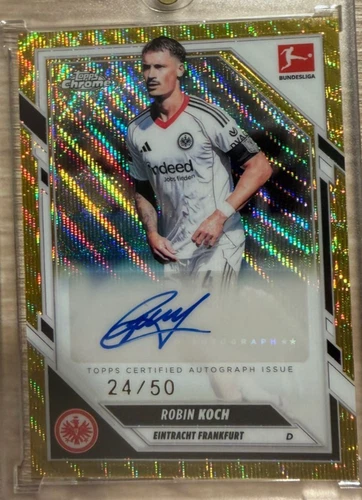 Robin Koch 2025 Topps Chrome Bundesliga Gold /50
