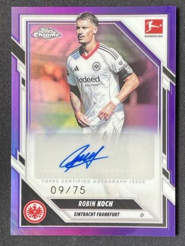 Robin Koch 2025 Topps Chrome Bundesliga Purple Refractor /75