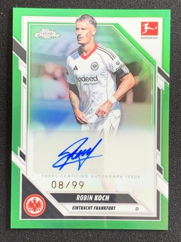 Robin Koch 2026 Topps Chrome Green Refractor /99