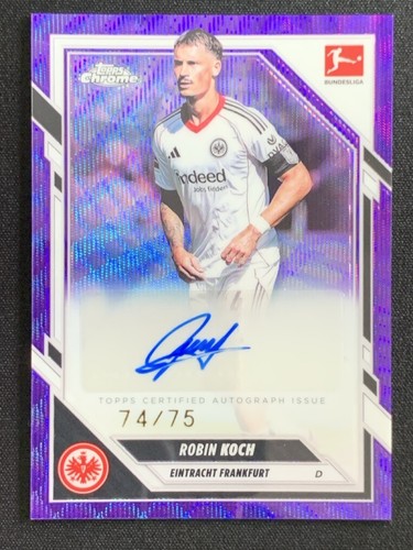 Robin Koch 2026 Topps Chrome Purple Wave /75