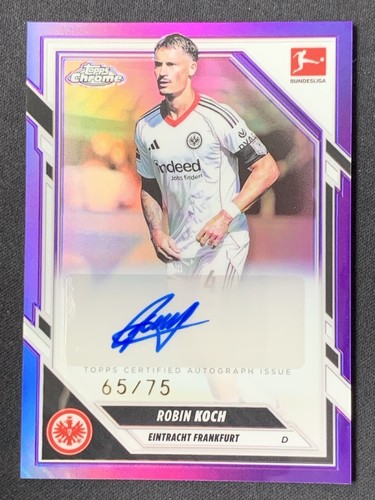 Robin Koch 2026 Topps Chrome Viola Rifrattore /75