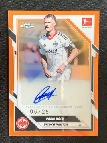 Robin Koch 2025 Topps Cromo Bundesliga Naranja Refractor /25