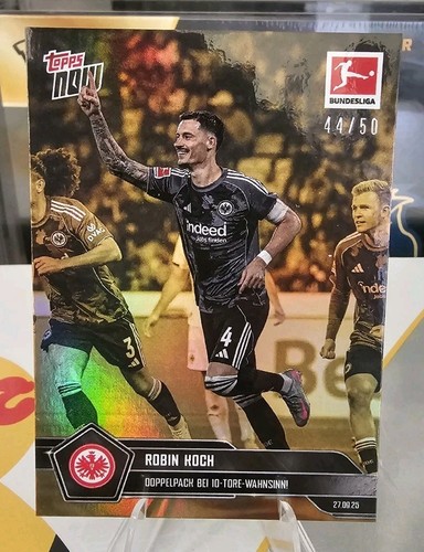 Robin Koch 2025 Topps NOW Bundesliga Gold /50