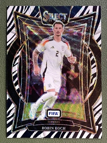 Robin Koch 2024 Panini Select FIFA Zebra Prizm #75