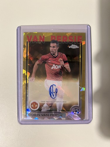 Robin van Persie 2024 Topps Chrome Sapphire Gold /50