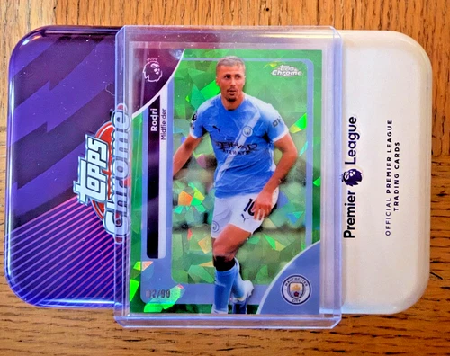 Rodri 2026 Topps Chrome Green Refractor Sapphire /99