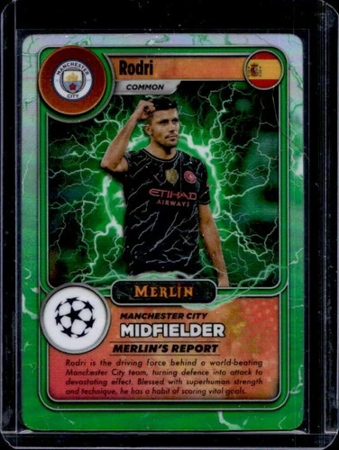 Rodri 2023 Topps Chrome Merlin UEFA MG-9