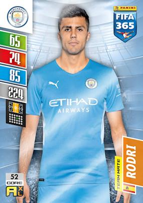 Rodri 2022 Panini Adrenalyn XL FIFA 365