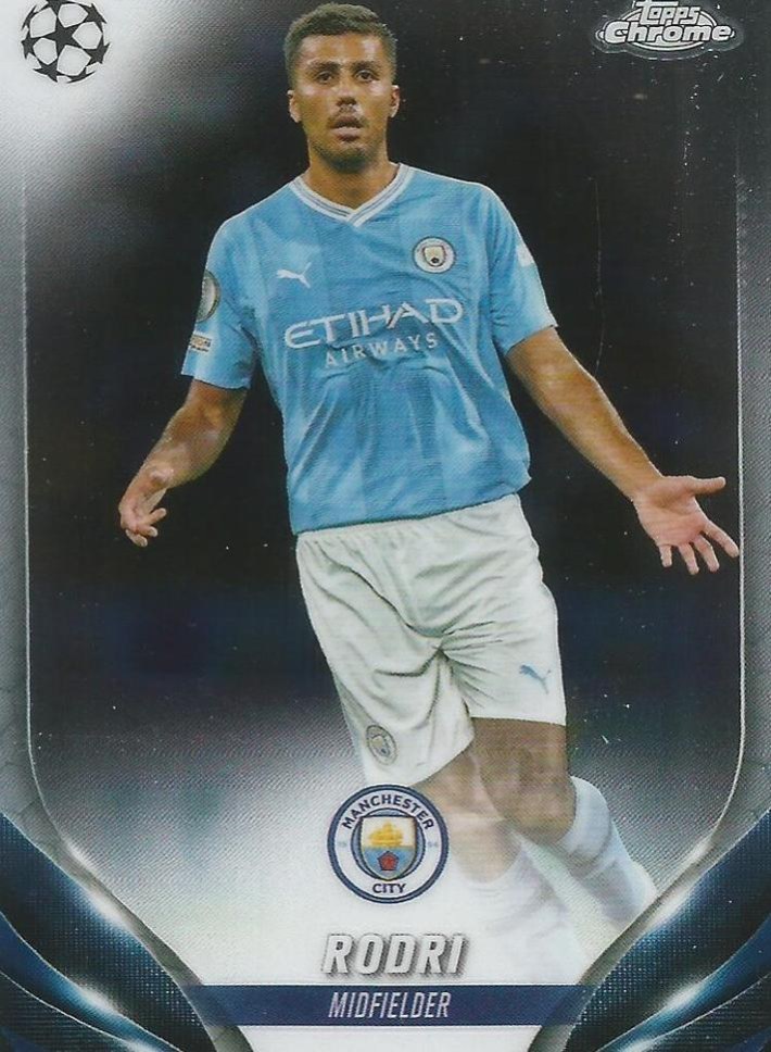 Rodri 2023 Topps Chrome UEFA Club Competitions
