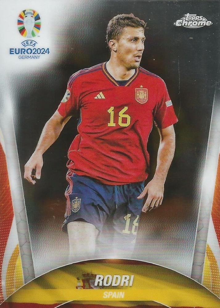 Rodri 2024 Topps Chrome UEFA EURO