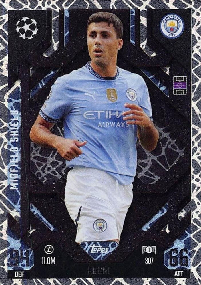 Rodri 2024 Topps Match Attax UEFA Club Competitions Extra