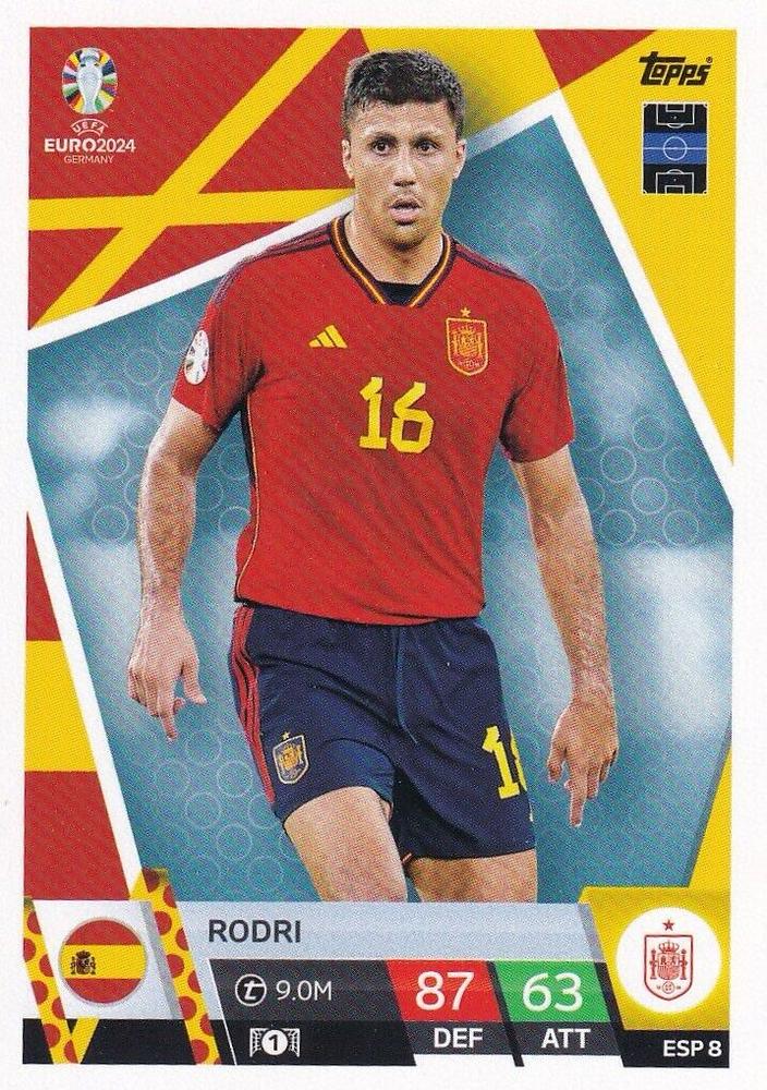 Rodri 2024 Topps Match Attax UEFA EURO