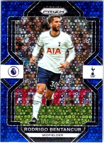 Rodrigo Bentancur 2022 Panini Prizm Premier League Blue /75