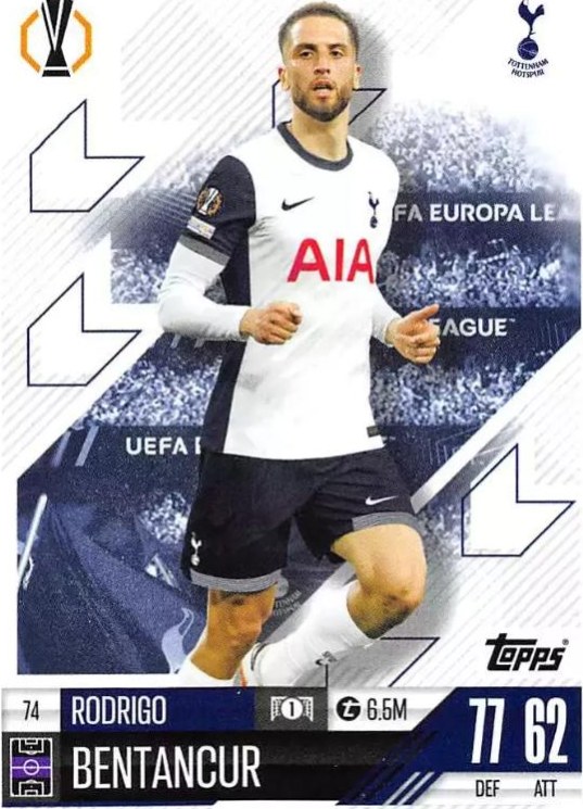 Rodrigo Bentancur 2024 Topps Match Attax UEFA Club Competitions