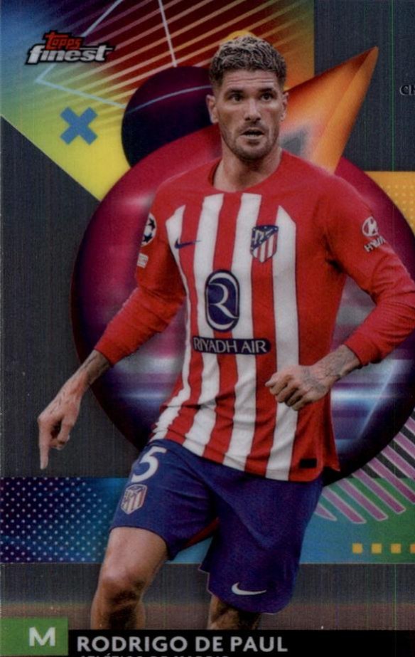 Rodrigo de Paul 2023 Topps Finest UEFA Club Competitions