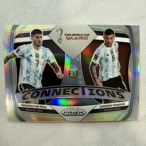 Rodrigo de Paul / Leandro Paredes 2022 Panini Prizm World Cup Silver