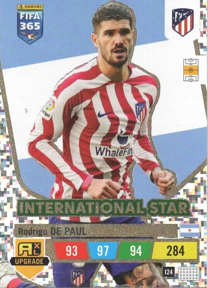 Rodrigo De Paul 2023 Panini Adrenalyn XL FIFA 365 Upgrade