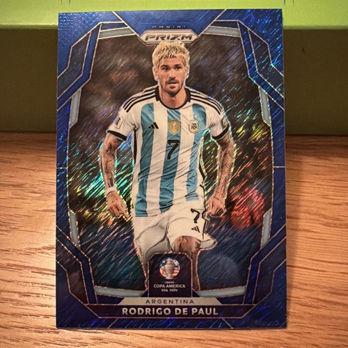 Rodrigo De Paul 2024 Panini Prizm Blue Shimmer /7